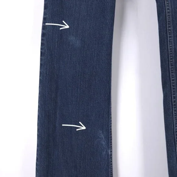 Harley Davidson Semi Flare Straight Mid Rise Jeans Size 8 Long - Picture 12 of 14